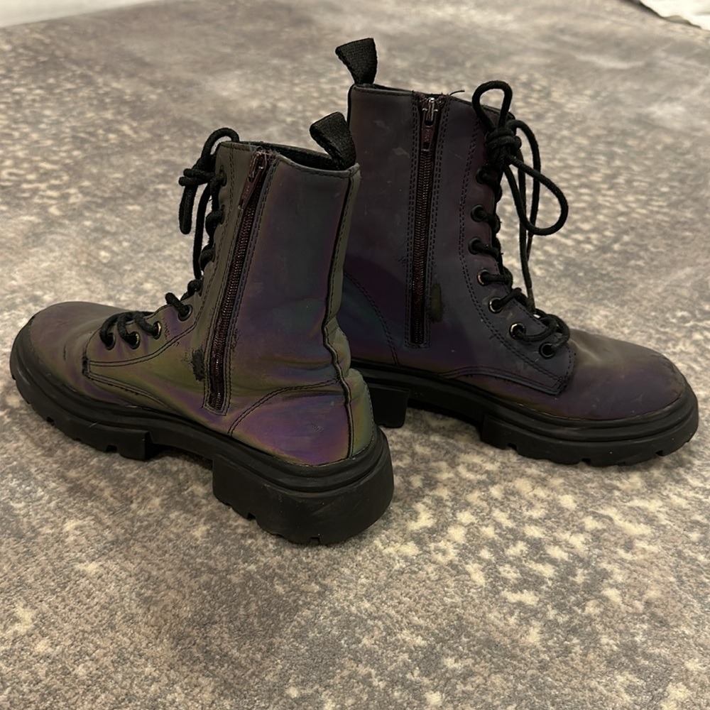 ZARA HOLOGRAM BOOTS KIDS SIZE 32/12 - Picture 4 of 11